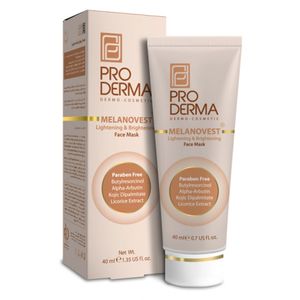 ماسک روشن کننده صورت پرودرما مدل melanovest وزن 40 گرم