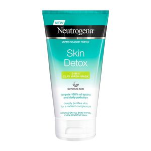 ماسک شستشو صورت نوتروژینا سری skin detox مدل خاک رس حجم 150 میلی لیتر