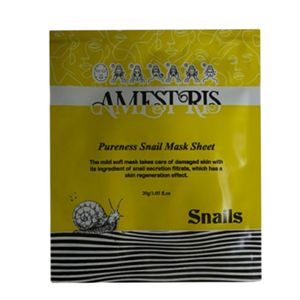 ماسک صورت آمفستریس مدل snails وزن 25 گرم بسته 10 عددی