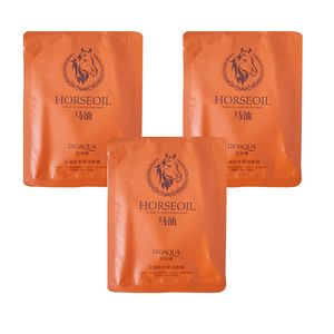 ماسک صورت بایو آکوا مدل روغن اسب حجم 30 میلی لیتر بسته 3 عددی