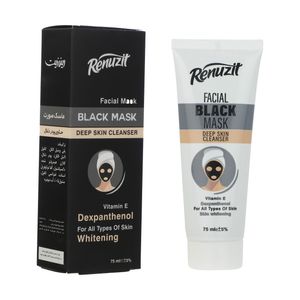 ماسک صورت رینو زیت مدل black deep حجم 75 میلی لیتر