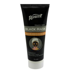 ماسک صورت رینو زیت مدل black mask carbon active حجم 75 میلی لیتر