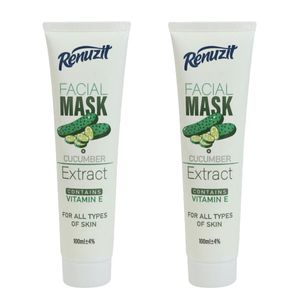 ماسک صورت رینوزیت مدل خیار حجم 100 میلی لیتر مجموعه 2 عددی