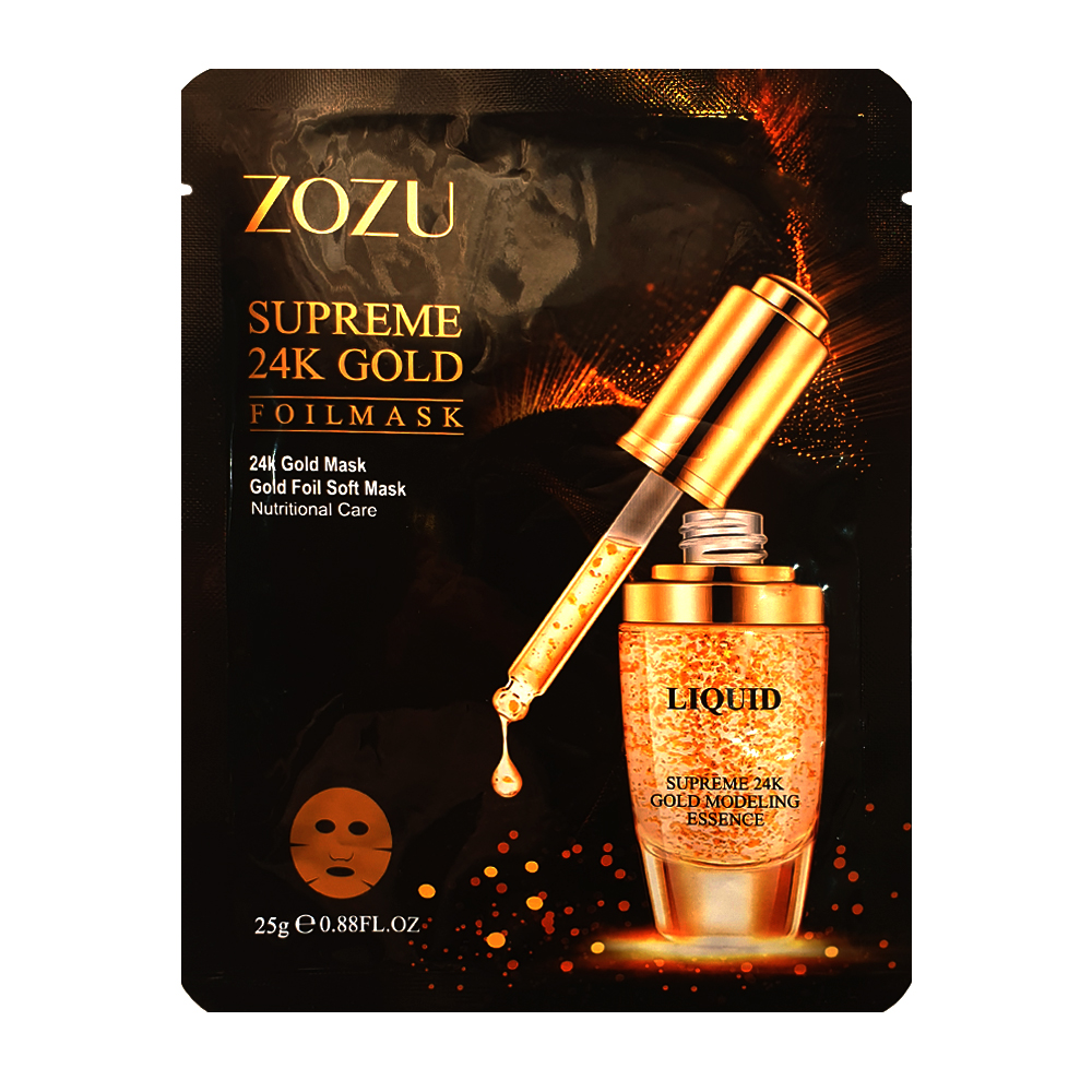 ماسک صورت زوزو مدل 24k gold وزن 25 گرم