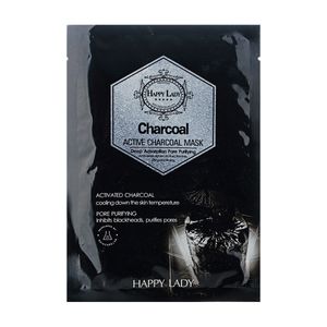 ماسک صورت هپی لیدی مدل charcoal وزن 28 گرم