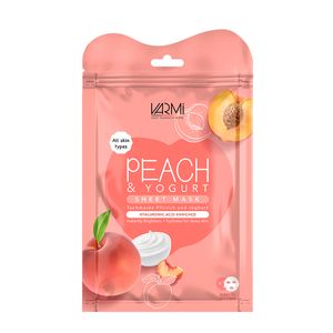 ماسک صورت وارمی مدل هلو و ماست وزن 40 گرم بسته 2 عددی