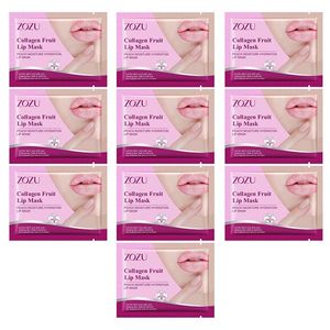 ماسک لب زوزو مدل collagen fruit وزن 8 گرم مجموعه 10 عددی
