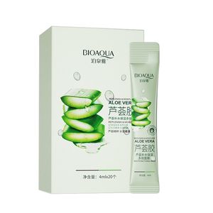 ماسک مرطوب کننده و التیام بخش پوست بایو آکوا مدل aloe vera 0706 حجم 4 میلی لیتر بسته 20 عددی