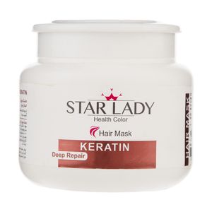 ماسک مو استار لیدی مدل keratin حجم 500 میلی لیتر