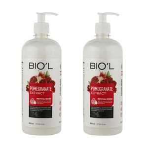 ماسک مو بیول مدل pomegranate extract حجم 800 میلی لیتر بسته 2 عددی