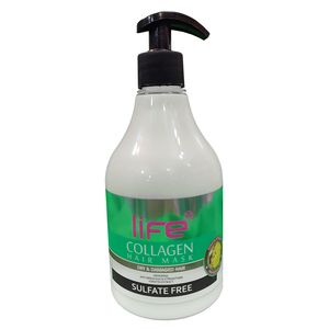 ماسک مو لایف مدل sulfate free collagen حجم 500 میلی لیتر
