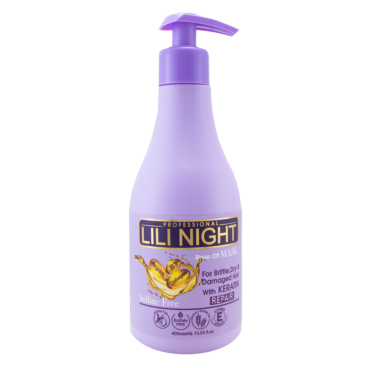ماسک مو لی لی نایت مدل rinse off حجم 400 میلی لیتر