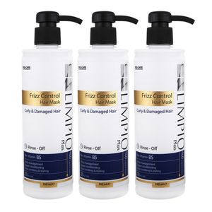 ماسک مو لیمپیو مدل frizz control حجم 350 میلی لیتر مجموعه 3 عددی