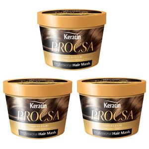 ماسک مو پروکسا مدل keratin حجم 500 میلی لیتر مجموعه 3 عددی