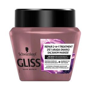 ماسک مو گلیس مدل repair 2in1 حجم 300 میلی لیتر