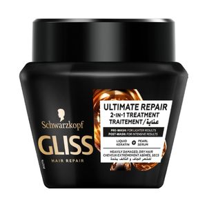 ماسک مو گلیس مدل ultimate repair 2 in 1 حجم 300 میلی لیتر