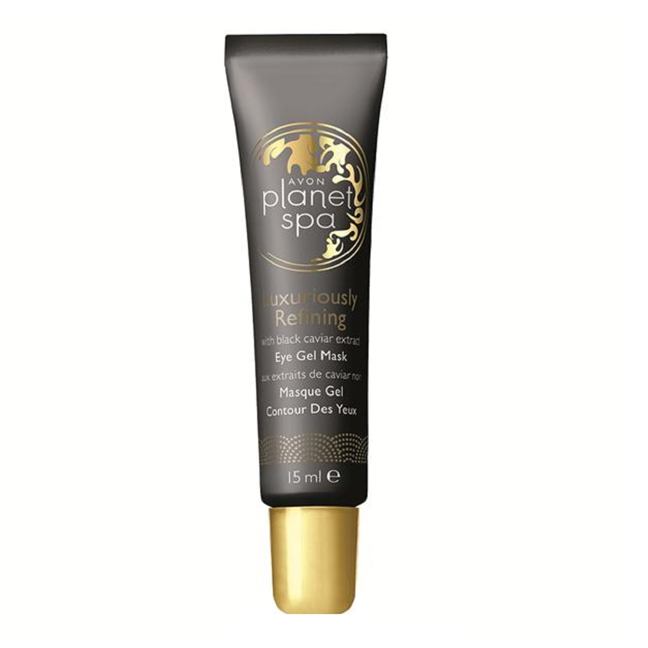 ماسک ژل ضد چروک زیر چشم آون مدل planet spa black caviar حجم 15 میلی لیتر