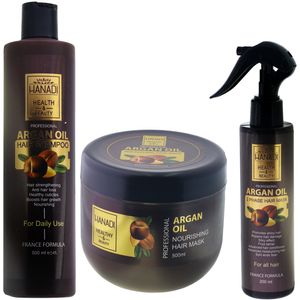 مجموع مراقبت از مو هانادی مدل ha03 argan حجم 500 میلی لیتر