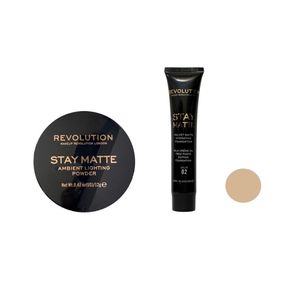 مجموعه آرایش صورت رولوشن مدل stay matte بسته 2 عددی
