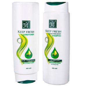 مجموعه شامپو و نرم کننده مو مای مدل keep fresh حجم 400 میلی لیتر
