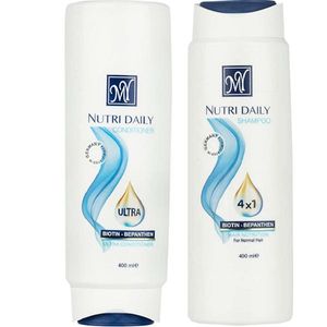 مجموعه شامپو و نرم کننده مو مای مدل nutri daily حجم ۴۰۰ میلی لیتر