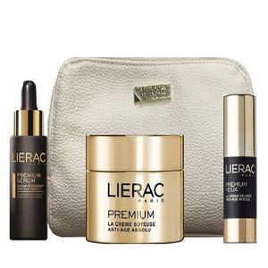 مجموعه مراقبت از پوست لیراک مدل luxury box gold premium مجموعه 4 عددی