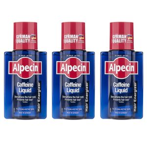 محلول تقویت کننده مو آلپسین مدل caffeine حجم 200 میلی لیتر بسته 3 عددی