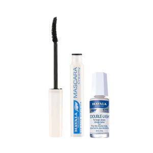 محلول تقویت کننده مژه ماوالا مدل double lash حجم 10 میلی لیتر به همراه ریمل بلندکننده ماوالا مدل eye lite division