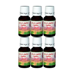 محلول درمان میخچه و زگیل پرشین مدل 06 حجم 15 میلی لیتر مجموعه 6 عددی