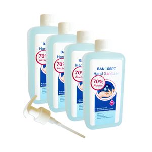 محلول ضدعفونی کننده بانوسپت مدل bs p4.1 حجم 500 میلی لیتر بسته 4 عددی
