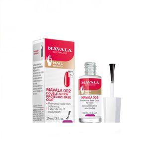 محلول محافظ ناخن ماوالا مدل double action protective base coat حجم 10 میلی لیتر