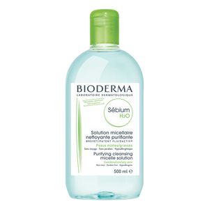 محلول پاک کننده آرایش بایودرما مدل sebium h2o حجم 500 میلی لیتر