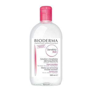 محلول پاک کننده آرایش بایودرما مدل sensibio h2o حجم 500 میلی لیتر