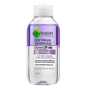 محلول پاک کننده آرایش دو فاز چشم گارنیه مدل skin naturals حجم 125 میلی لیتر