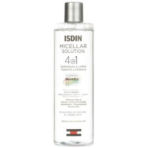 محلول پاک کننده آرایش صورت ایزدین مدل micellar solution حجم 400 میلی لیتر
