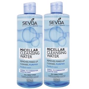 محلول پاک کننده صورت سودا مدل micellar water حجم 500 میلی لیتر مجموعه 2 عددی