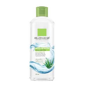 محلول پاک کننده صورت سيلوكسان مدل aloevera حجم 375 ميلی لیتر