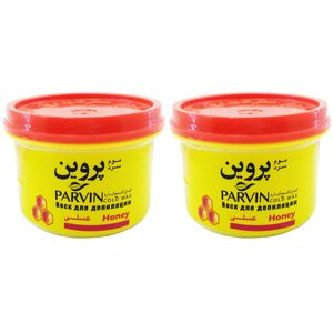 موم سرد پروین مدل honey حجم 750 گرم بسته 2 عددی