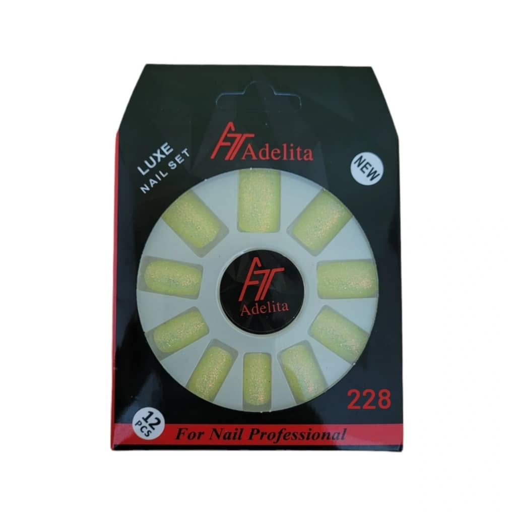 ناخن مصنوعی آدلیتا مدل g 228 بسته 12 عددی