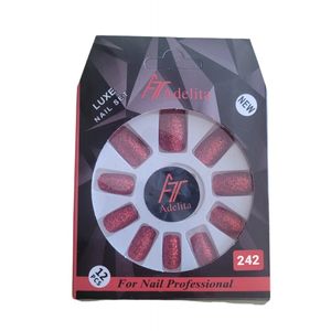 ناخن مصنوعی آدلیتا مدل g 242 بسته 12 عددی