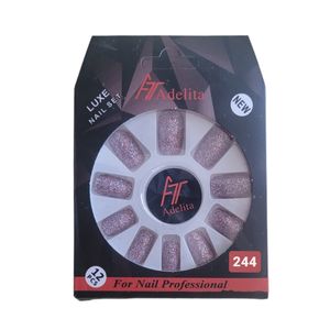 ناخن مصنوعی آدلیتا مدل g 244 بسته 12 عددی