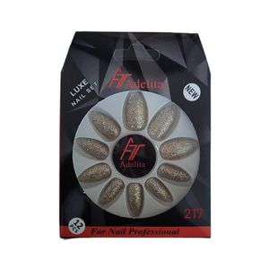ناخن مصنوعی آدلیتا مدل sh t 217 بسته 12 عددی