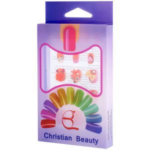 ناخن مصنوعی بچه گانه کریستین بیوتی کد nm14 بسته 12 عددی