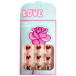 ناخن مصنوعی بچگانه تالکی کد 88 بسته 12 عددی