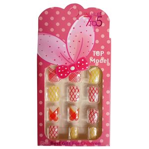 ناخن مصنوعی بچگانه تالکی کد u4 بسته 12 عددی