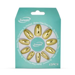 ناخن مصنوعی زورانتل مدل shiny gld بسته 12 عددی