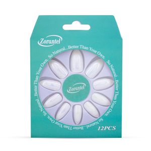 ناخن مصنوعی زورانتل مدل shiny wht بسته 12 عدددی
