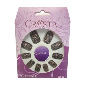 ناخن مصنوعی کریستال مدل r034 بسته 12 عددی
