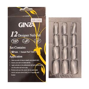 ناخن مصنوعی گینزا مدل 248 بسته 12 عددی