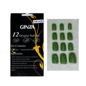 ناخن مصنوعی گینزا مدل 428 بسته 12 عددی